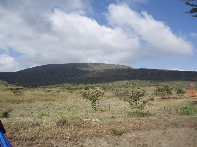 The view of Mt. Longonot before we began our hike